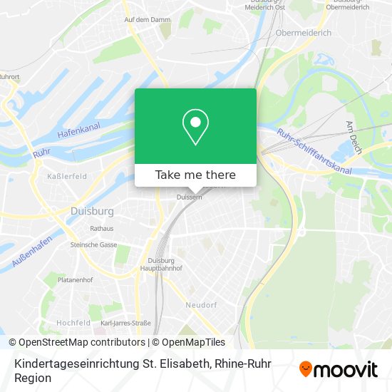 Карта Kindertageseinrichtung St. Elisabeth