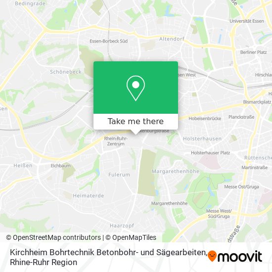 Kirchheim Bohrtechnik Betonbohr- und Sägearbeiten map