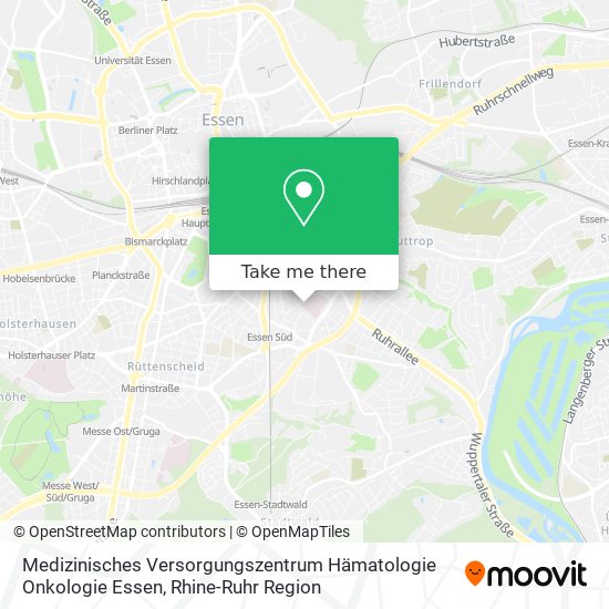 Medizinisches Versorgungszentrum Hämatologie Onkologie Essen map