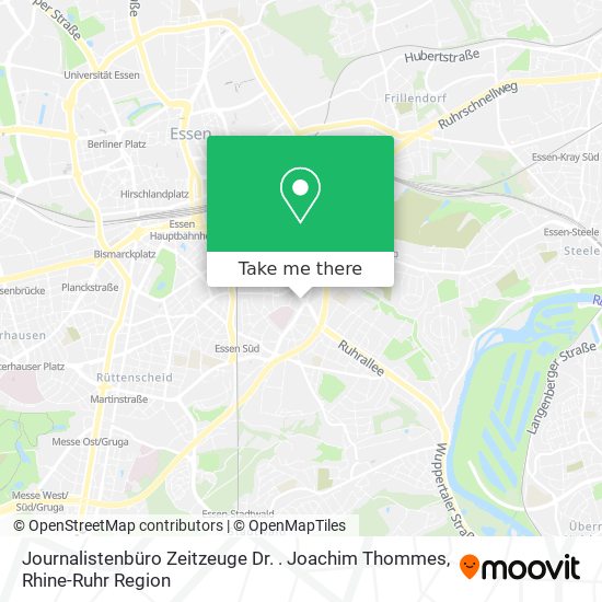 Journalistenbüro Zeitzeuge Dr. . Joachim Thommes map