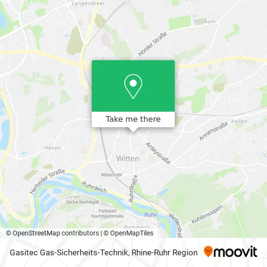 Карта Gasitec Gas-Sicherheits-Technik