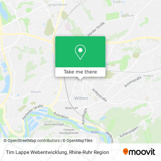 Карта Tim Lappe Webentwicklung