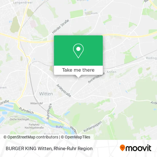 Карта BURGER KING Witten