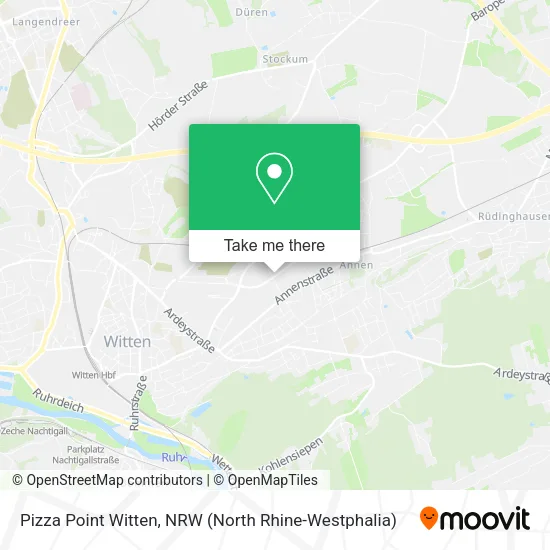 Карта Pizza Point Witten