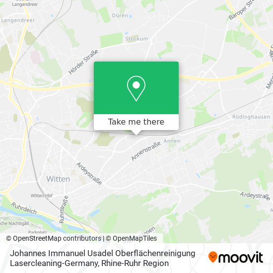 Johannes Immanuel Usadel Oberflächenreinigung Lasercleaning-Germany map