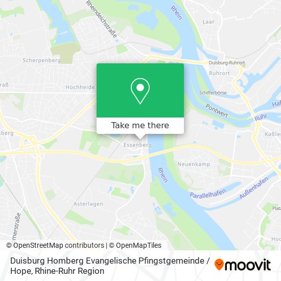 Duisburg Homberg Evangelische Pfingstgemeinde / Hope map