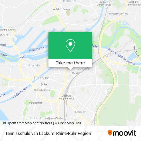 Tennisschule van Lackum map