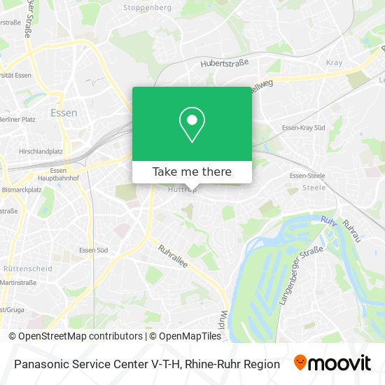 Panasonic Service Center V-T-H map