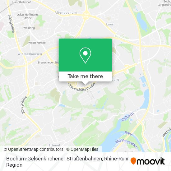 Bochum-Gelsenkirchener Straßenbahnen map