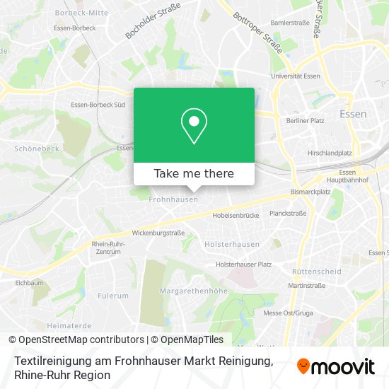 Textilreinigung am Frohnhauser Markt Reinigung map