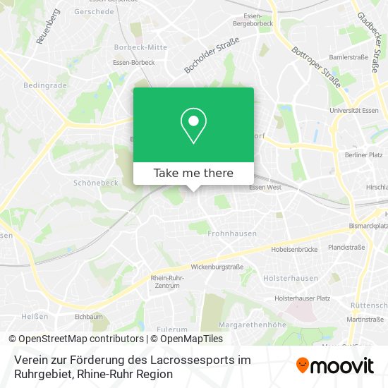 Verein zur Förderung des Lacrossesports im Ruhrgebiet map