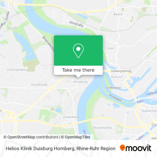 Helios Klinik Duisburg Homberg map