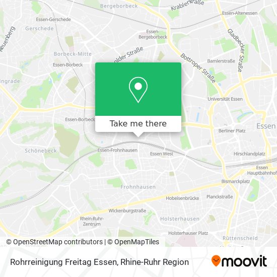 Rohrreinigung Freitag Essen map