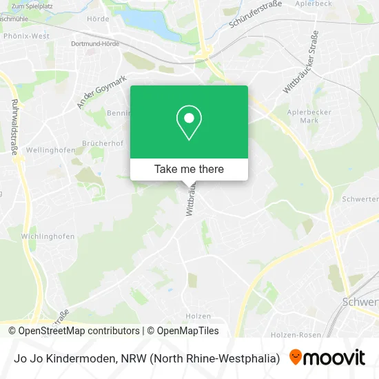 Jo Jo Kindermoden map