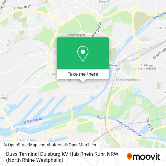 Карта Duss-Terminal Duisburg KV-Hub Rhein-Ruhr