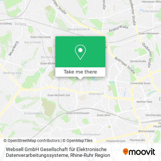 Websell GmbH Gesellschaft für Elektronische Datenverarbeitungssysteme map