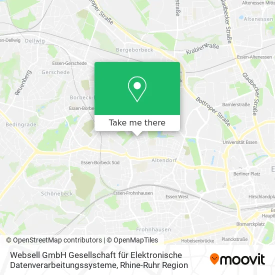 Карта Websell GmbH Gesellschaft für Elektronische Datenverarbeitungssysteme