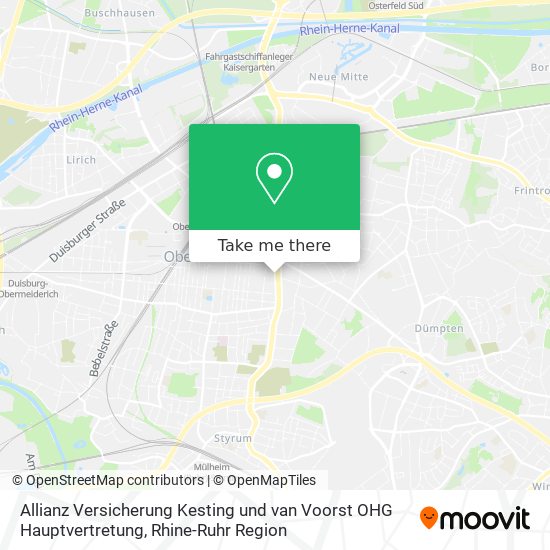 Карта Allianz Versicherung Kesting und van Voorst OHG Hauptvertretung