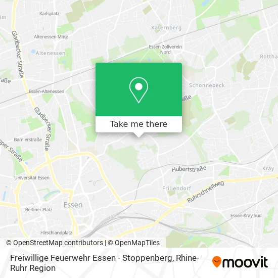 Карта Freiwillige Feuerwehr Essen - Stoppenberg