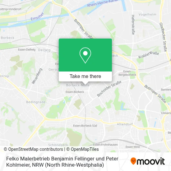 Felko Malerbetrieb Benjamin Fellinger und Peter Kohlmeier map