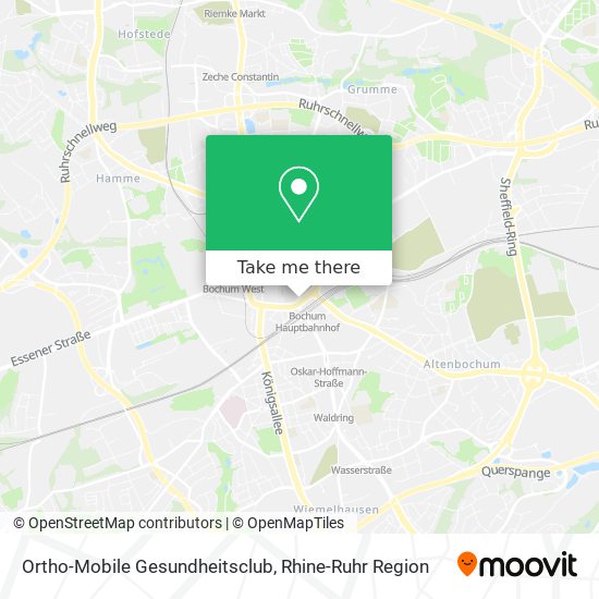 Ortho-Mobile Gesundheitsclub map