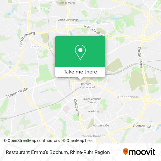 Restaurant Emma's Bochum map