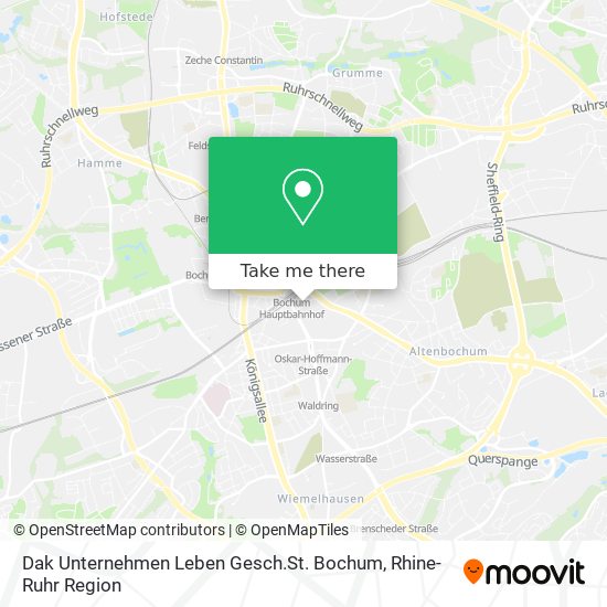 Dak Unternehmen Leben Gesch.St. Bochum map