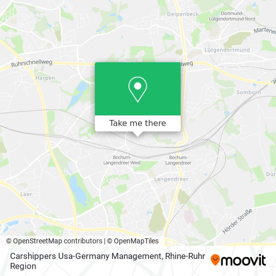 Carshippers Usa-Germany Management map