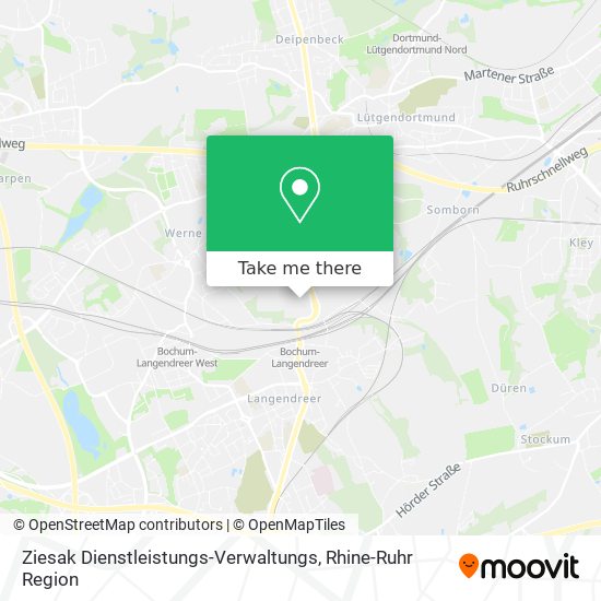 Ziesak Dienstleistungs-Verwaltungs map