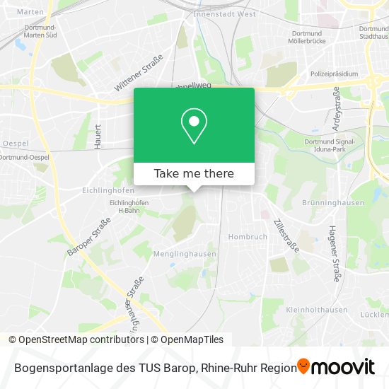 Bogensportanlage des TUS Barop map