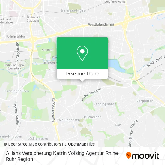 Карта Allianz Versicherung Katrin Völzing Agentur