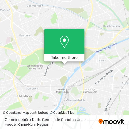 Gemeindebüro Kath. Gemeinde Christus Unser Friede map
