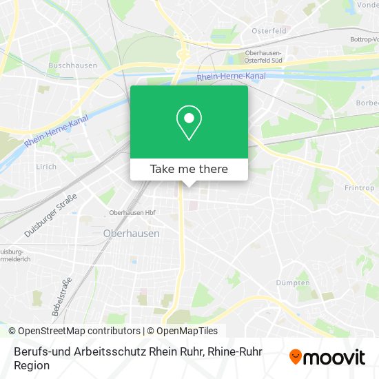 Berufs-und Arbeitsschutz Rhein Ruhr map