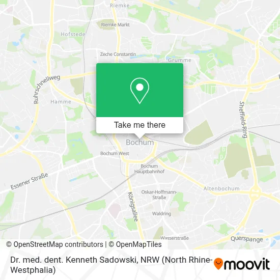 Dr. med. dent. Kenneth Sadowski map