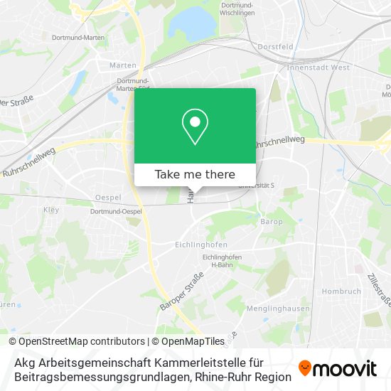 Akg Arbeitsgemeinschaft Kammerleitstelle für Beitragsbemessungsgrundlagen map