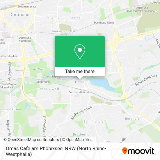 Карта Omas Café am Phönixsee