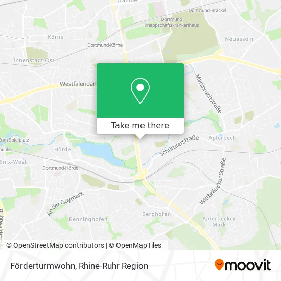 Карта Förderturmwohn