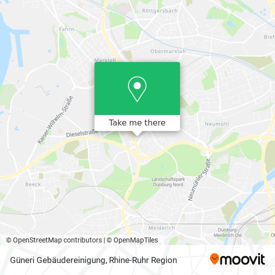 Güneri Gebäudereinigung map