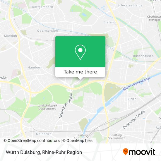 Würth Duisburg map