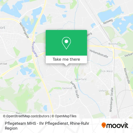 Карта Pflegeteam MHS - Ihr Pflegedienst