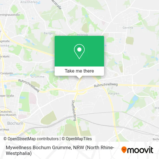 Mywellness Bochum Grumme map