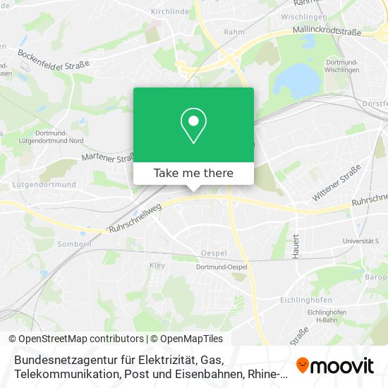 Bundesnetzagentur für Elektrizität, Gas, Telekommunikation, Post und Eisenbahnen map