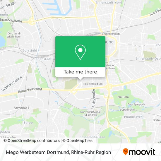Mego Werbeteam Dortmund map