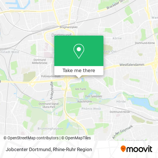 Карта Jobcenter Dortmund