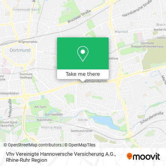 Vhv Vereinigte Hannoversche Versicherung A.G. map