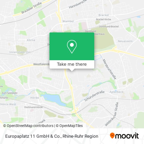 Europaplatz 11 GmbH & Co. map