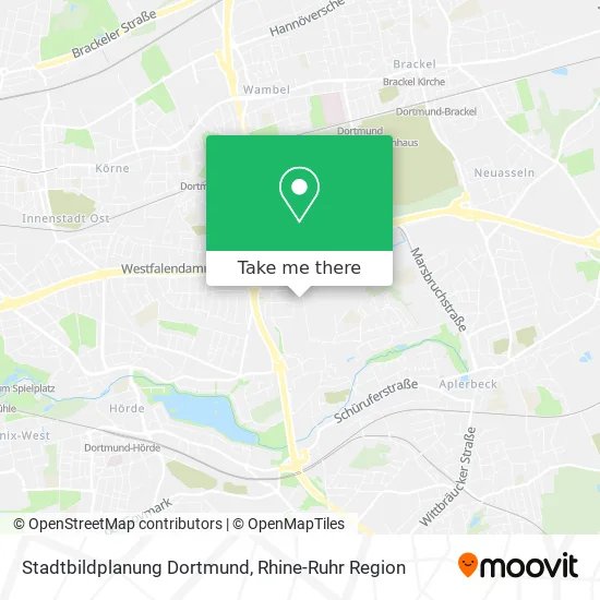 Stadtbildplanung Dortmund map