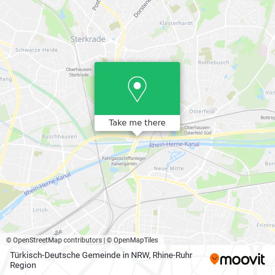 Türkisch-Deutsche Gemeinde in NRW map