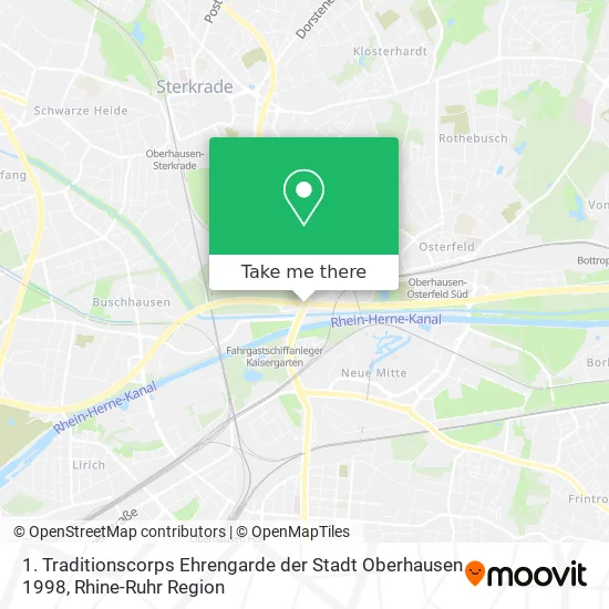 Карта 1. Traditionscorps Ehrengarde der Stadt Oberhausen 1998