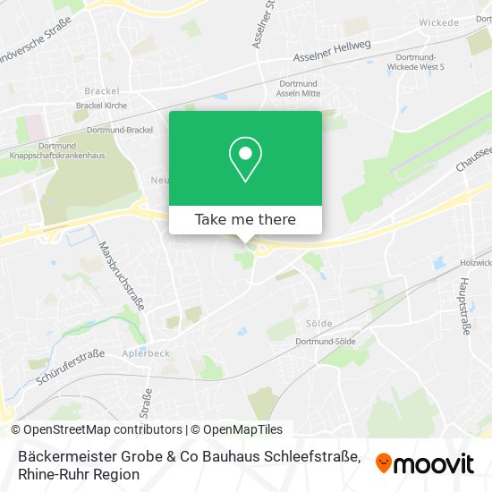 Bäckermeister Grobe & Co Bauhaus Schleefstraße map